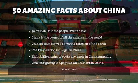 what are 5 facts about china